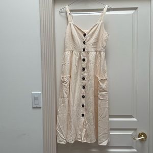 Twik Boho Dress in Beige